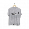LOUD SOUND "Live Loud" серая XL футболка