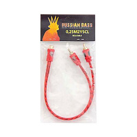 Russian Bass RCA Cable 0,25M2YSCL 2M1F (1 гнездо - 2 штекера) 0,25м